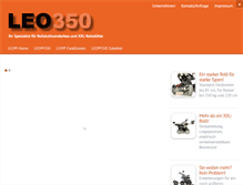 Tablet Screenshot of leo350.eu